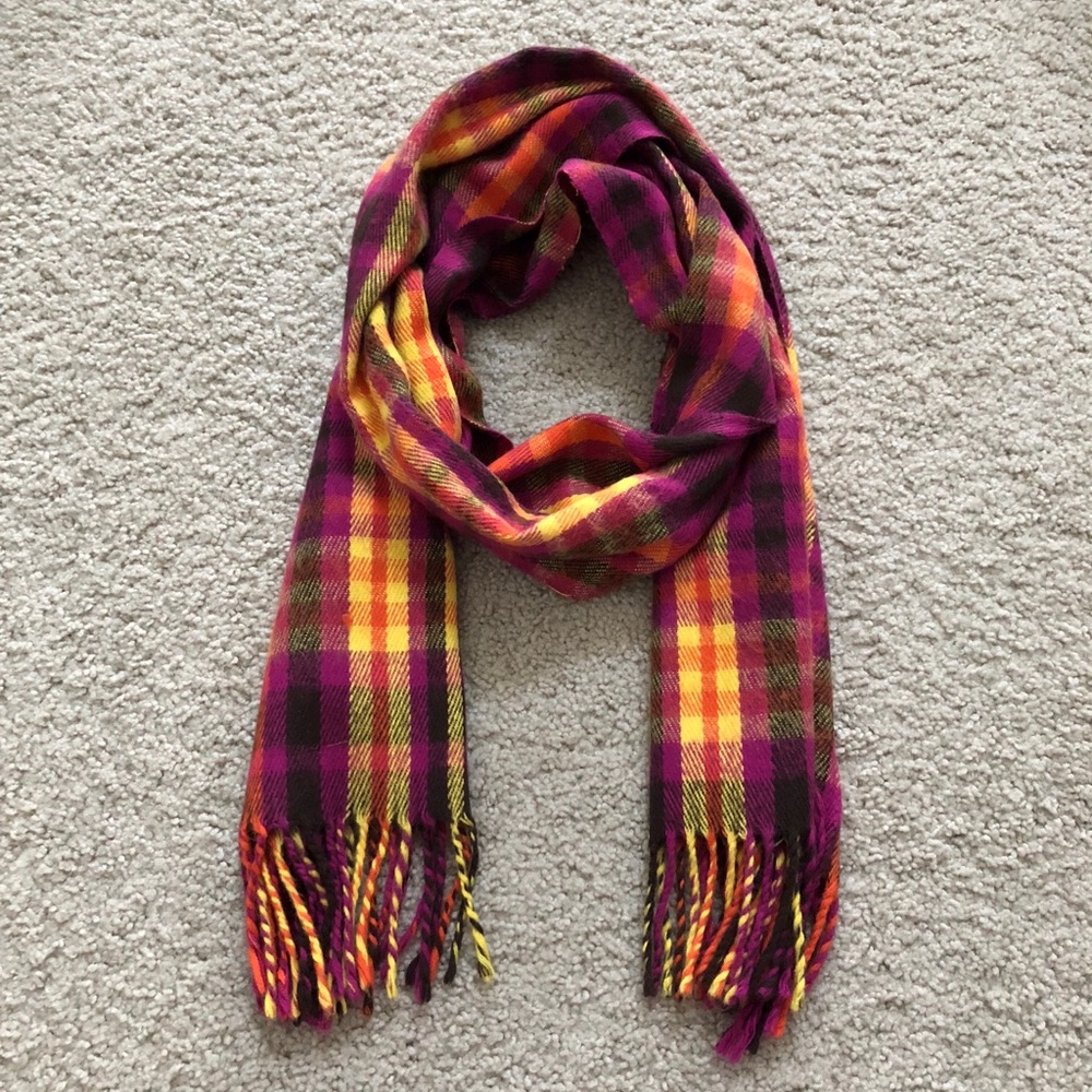 Delia’s plaid flannel scarf